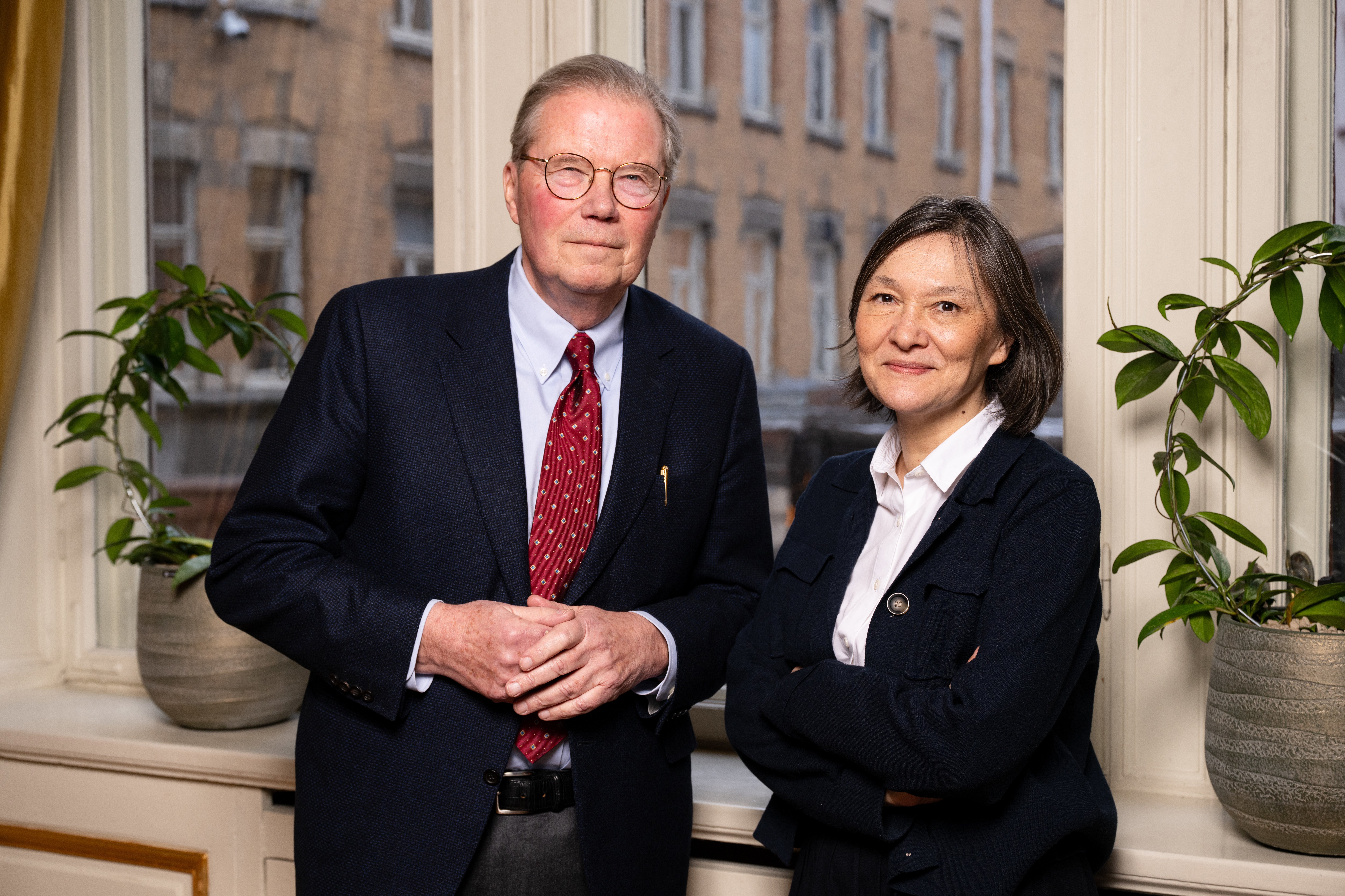 Leif Johansson och Sylvia Schwaag Serger