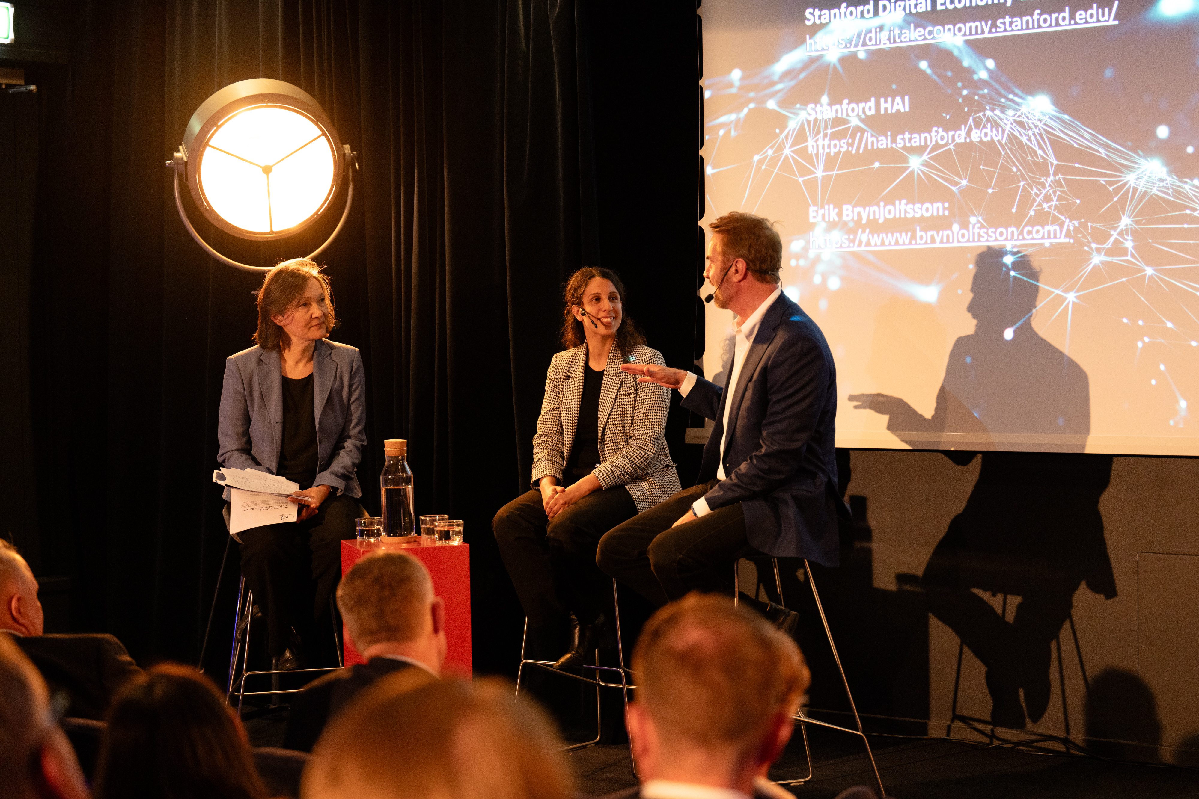 IVAs Näringslivsråd seminarium med Sylvia Schwaag Serger, Amy Loutfi och Erik Brynjolfsson