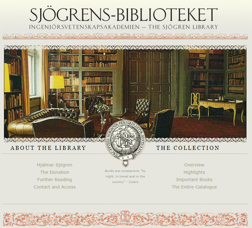 Interiör från Sjögrensbiblioteket