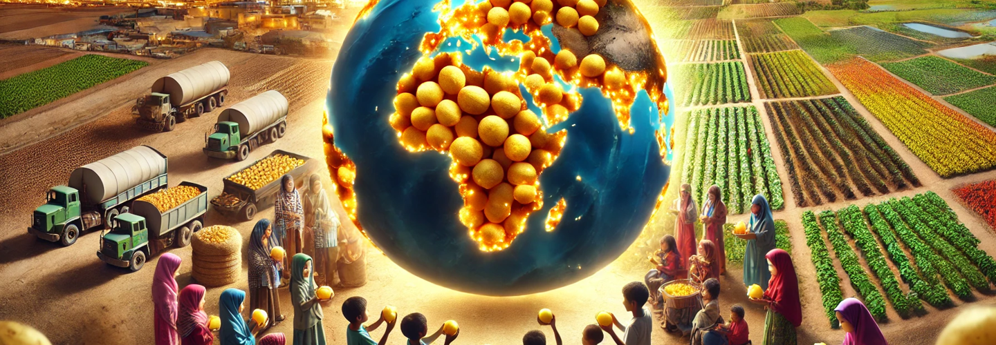 A planet covered in potatoes