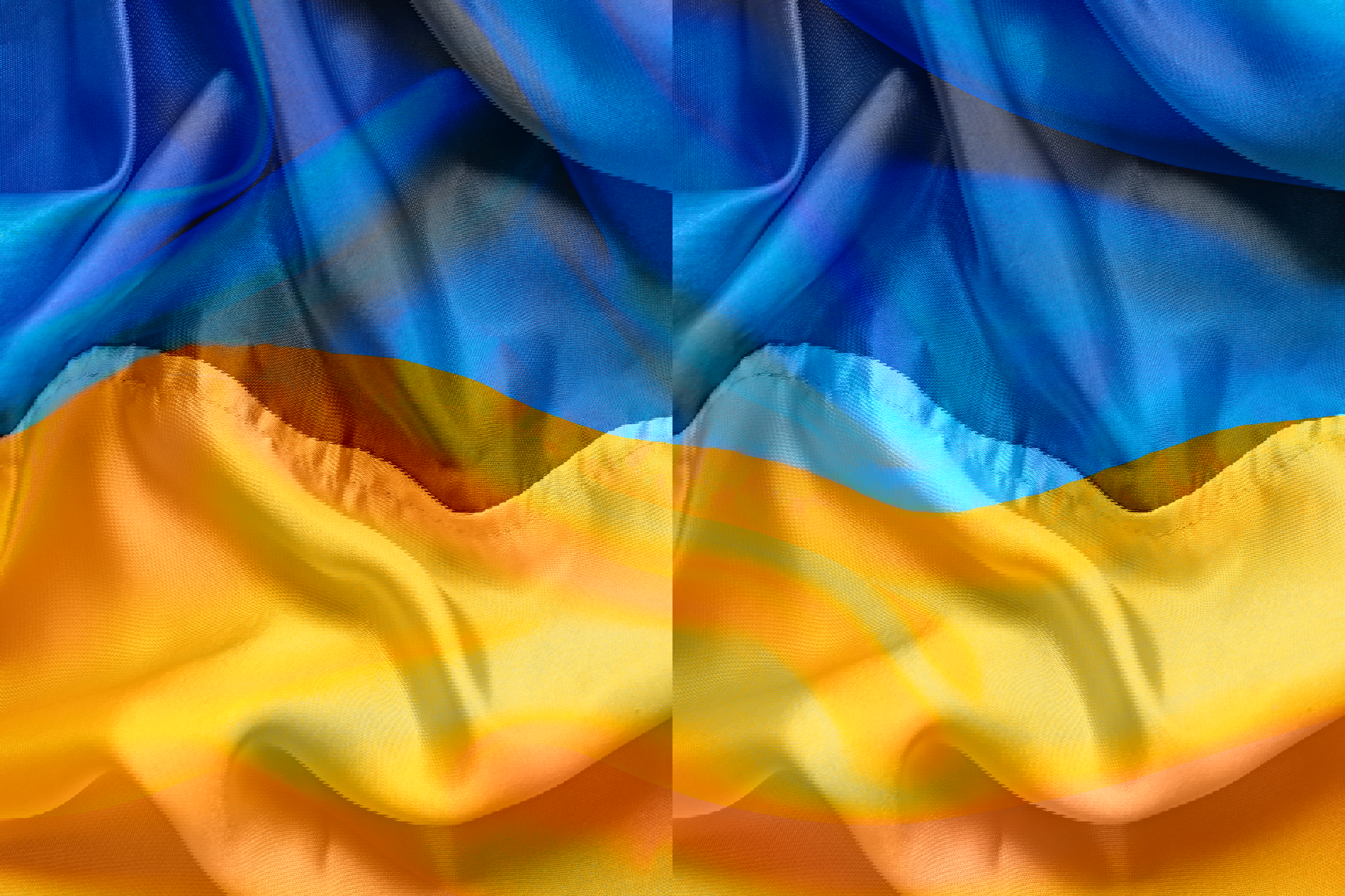 Detail Fabric in yellow and blue