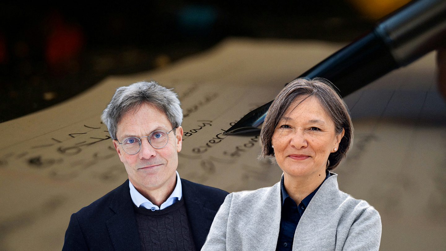 penna och papper med skrift